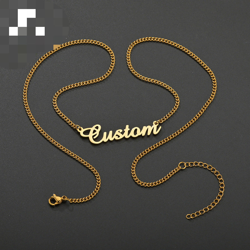 Wholesale Simple Ladies Stainless Steel Necklace